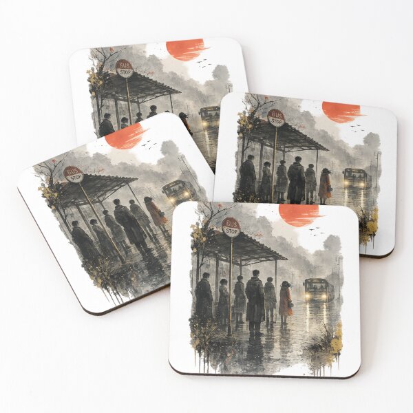 Item preview, The Bus Stop - Gao Xingjian - Japanese Culture - Japanese art designed and sold by Substance_life.