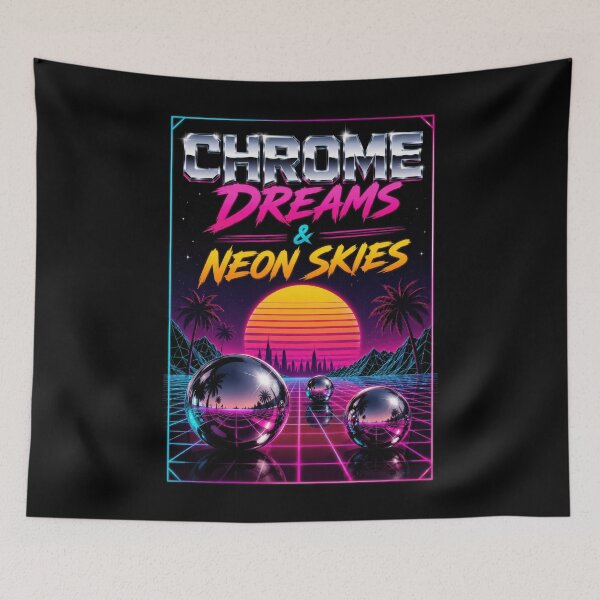 Item preview, Chrome Dreams & Neon Skies designed and sold by Sketchlegacy.