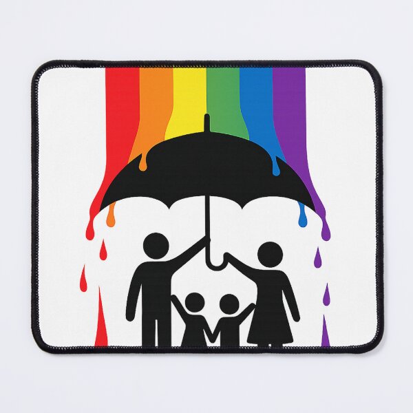 Item preview, Protected by Love – Family Under the Umbrella Vector Design designed and sold by CreativeNest Prints.