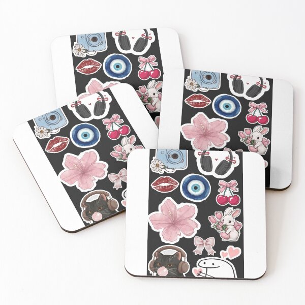 Item preview, Cute Pink Aesthetic Sticker Collage designed and sold by Maplyx.