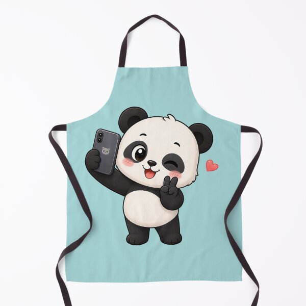 Item preview, Cute Winking Panda Bear Taking Selfie Cartoon designed and sold by Seculinator.