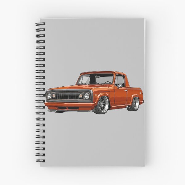 Item preview, Custom 1972 Jeep Commando Lowered Orange Vintage Truck Illustration designed and sold by Motorline44.