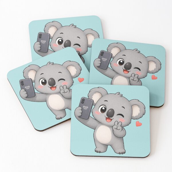 Item preview, Cute Winking Koala Bear Taking Selfie Cartoon designed and sold by Seculinator.