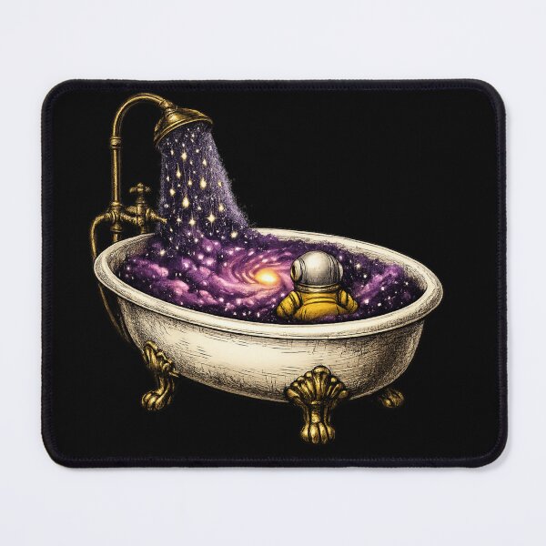 Item preview, Galaxy Bathtub — Surreal Space Astronaut Art for Bold Dreamers designed and sold by ArtoryWorks.