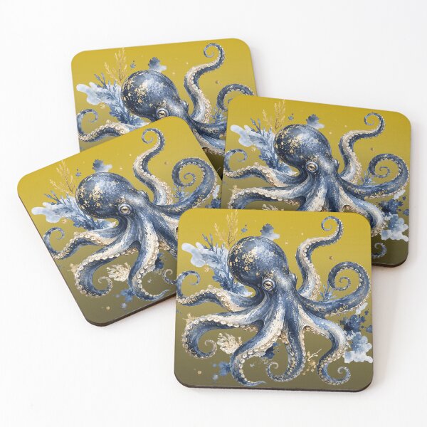 Item preview, Underwater Wonder Watercolor Octopus designed and sold by Weirdwildco69.