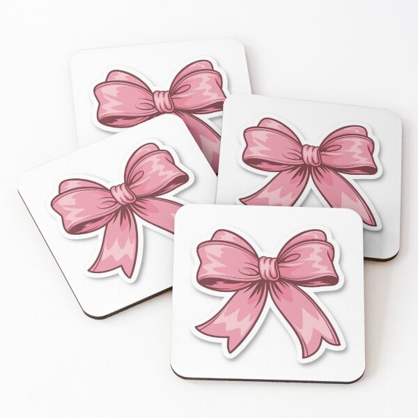Item preview, Cute Pink Bow Aesthetic Sticker designed and sold by Maplyx.