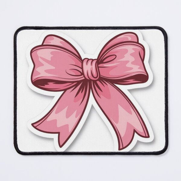 Item preview, Cute Pink Bow Aesthetic Sticker designed and sold by Maplyx.