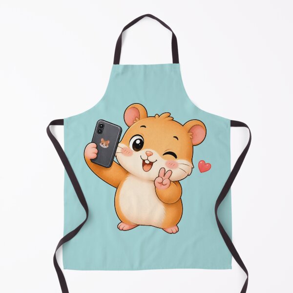 Item preview, Cute Winking Hamster Taking Selfie Cartoon designed and sold by Seculinator.
