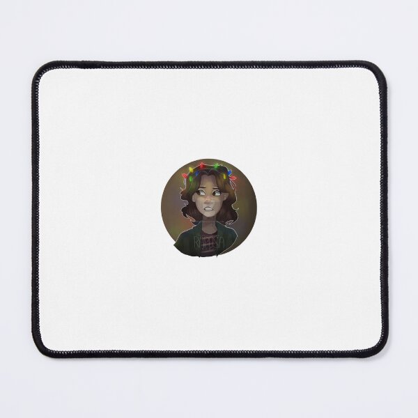Item preview, Joyce Byers with Christmas Lights Retro Fan Art Illustration designed and sold by Lilith.3x313 Vault.