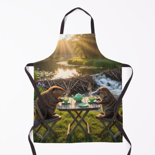 Item preview, Beaver and Platypus Have Idyllic Afternoon Tea designed and sold by Tridentulus.