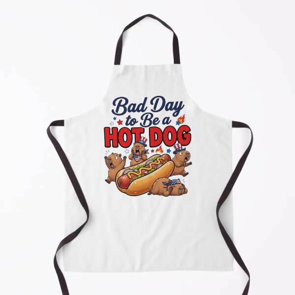 Item preview, Cute Patriotic Capybara With Hot Dog designed and sold by EfiKrios.