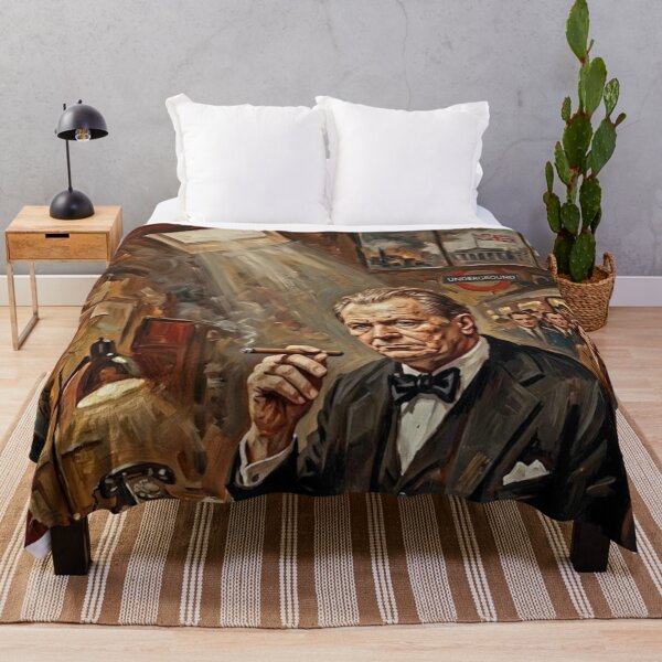 Item preview, Darkest Hour Retro Winston Churchill WWII Drama Tribute Art Movie Poster designed and sold by Art's Diner.