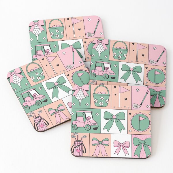Item preview, Cute Coquette Golf Bows Preppy Pastel Collage designed and sold by DariaOltes.