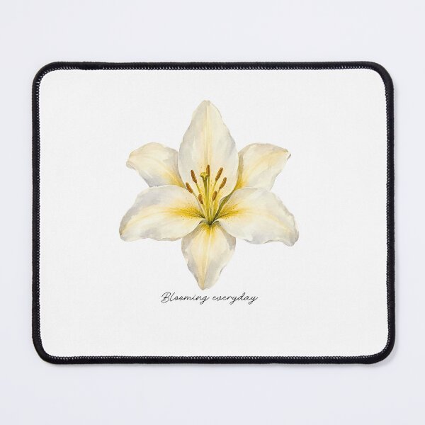 Item preview, Blooming Everyday White Lily Watercolor Floral Design designed and sold by Designnari.