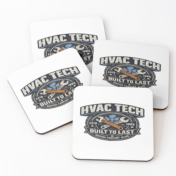 Item preview, HVAC Tech Built to Last - Vintage Heating & Cooling Tradesman Emblem designed and sold by FrozenHeat97.
