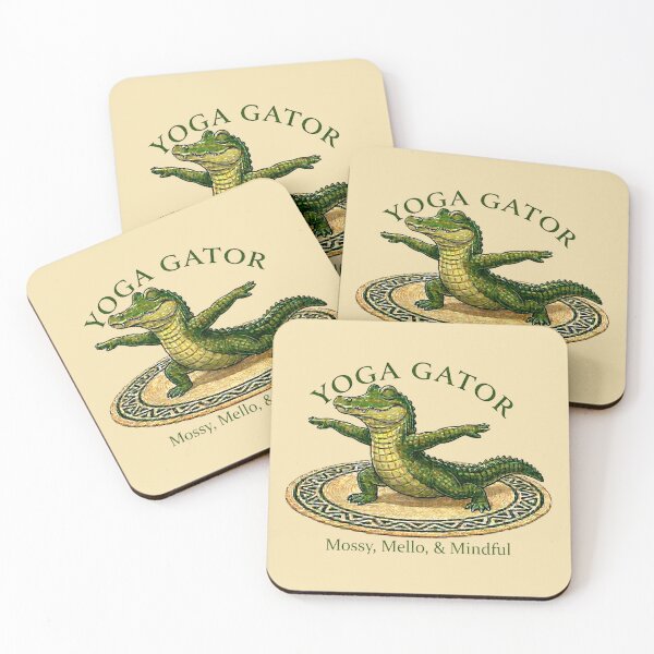 Item preview, Yoga Gator: Mossy designed and sold by Finding Source Designs.