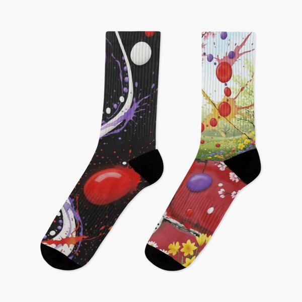 Artikelvorschau, Rhythmus der Sphären, Frühlingsblüten, farbenfrohes geometrisches abstraktes Design entworfen und verkauft von SmashingDeals.