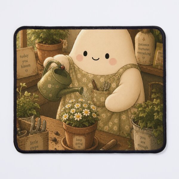 Item preview, Olvi’s Garden Day | Cozy Gardening & Slow Living Illustration designed and sold by BarelySorted.