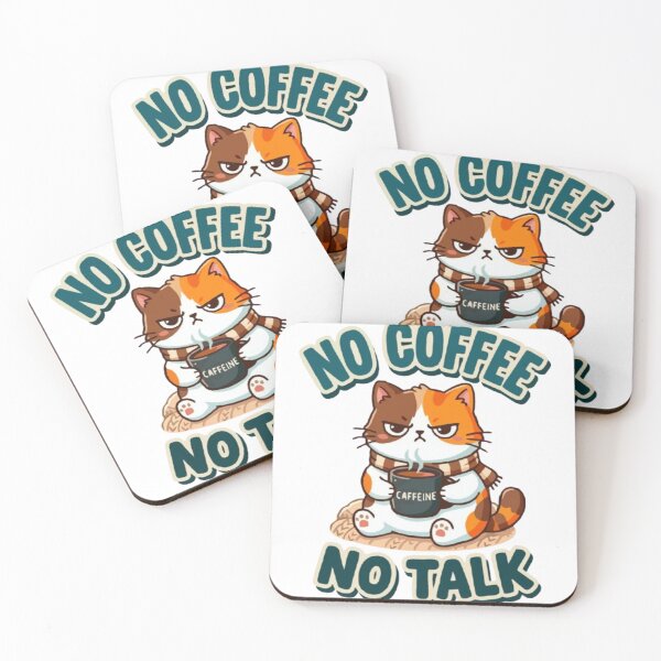 Item preview, No coffee no talk design designed and sold by ARVI'S ART STUDIO.