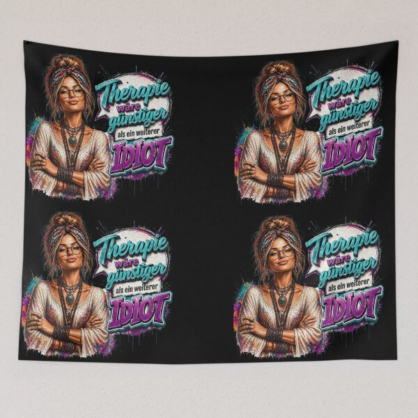 Item preview, Therapy would be cheaper than another idiot. designed and sold by Out of Toxic Studio.
