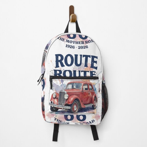 Item preview, Route 66 Centennial 1926-2026 | 100 Years of The Mother Road Classic Car Americana Design designed and sold by DigiArt8Design.