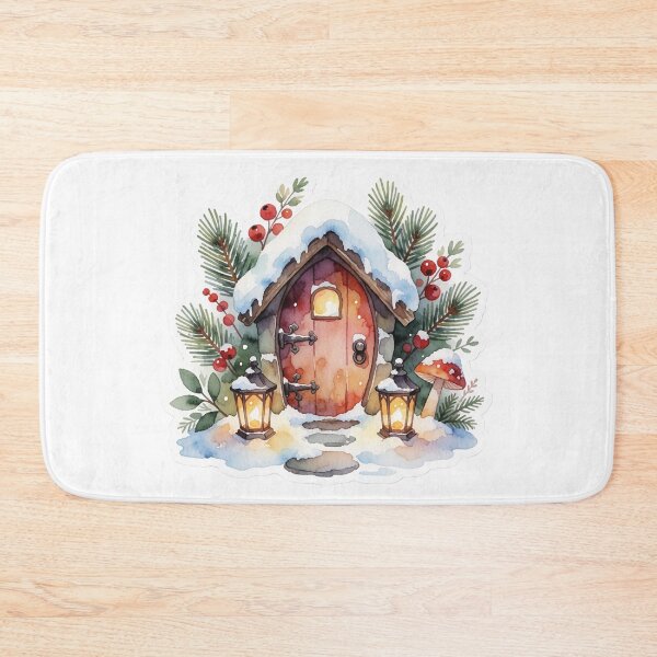 Item preview, Winter Fairy Door Sticker | Christmas Fairy Garden designed and sold by AillustriaAK.