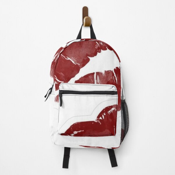 Item preview, Red Lip Print Aesthetic Sticker designed and sold by Maplyx.