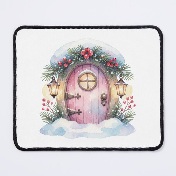 Item preview, Winter Fairy Door Sticker | Christmas Fairy Garden designed and sold by AillustriaAK.
