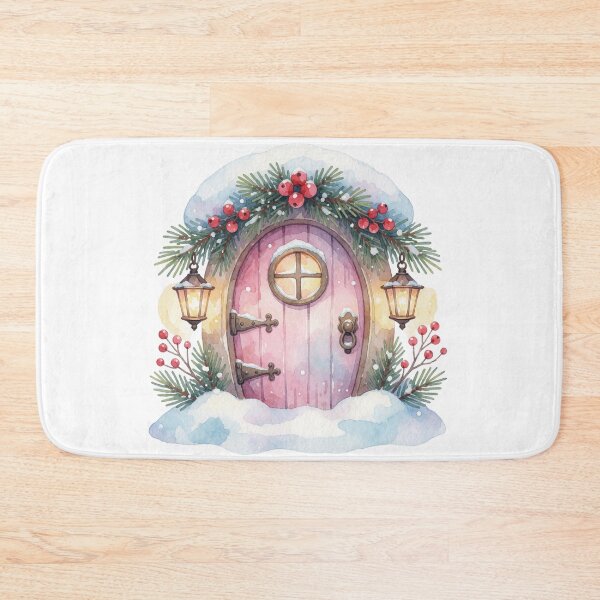 Item preview, Winter Fairy Door Sticker | Christmas Fairy Garden designed and sold by AillustriaAK.