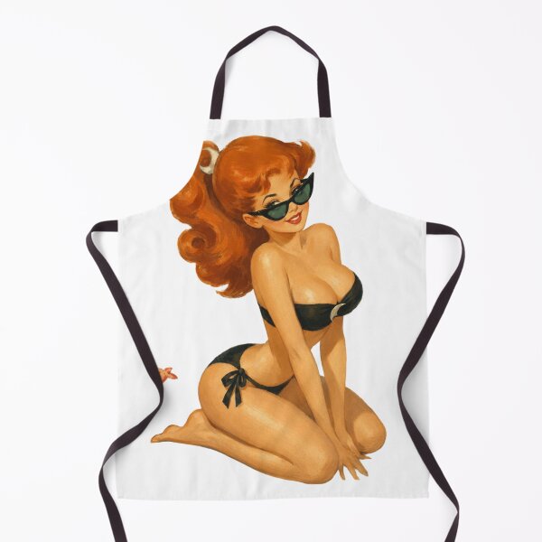 Item preview, Retro Redhead Pinup – Vintage Cartoon Inspired Nerd Art designed and sold by Cosplayvintage.