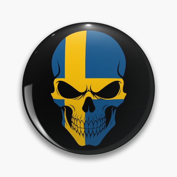 Item preview, Sweden Skull Flag designed and sold by JeffBartels.