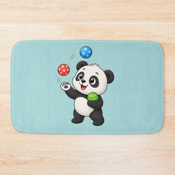 Item preview, Cute Juggling Panda Juggling Colorful Balls Cartoon designed and sold by Seculinator.