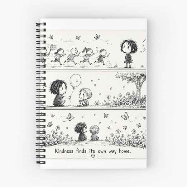 Item preview, Kindness Finds Its Own Way Home Inspirational Quote | Minimalist Wholesome Art | Positive Mental Health Gift | Cute Motivation Design designed and sold by sumodesign.