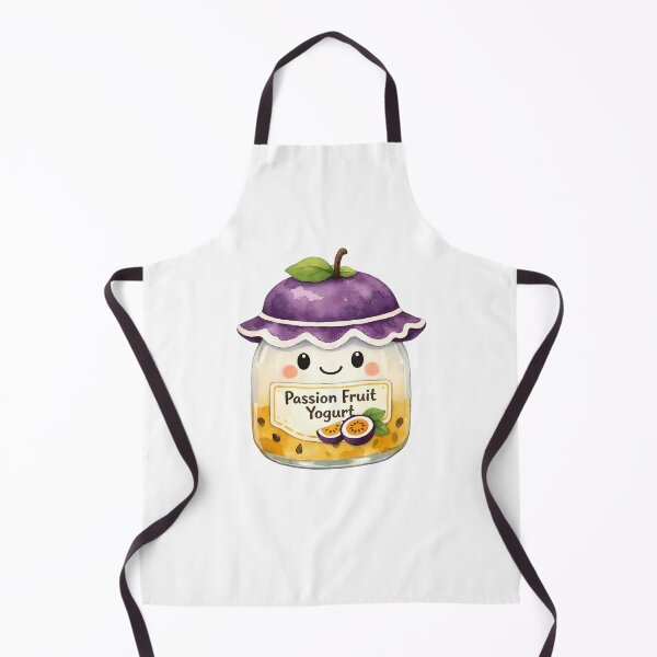 Item preview, Cute Watercolor Passion Fruit Yogurt Jar  designed and sold by silviaol.