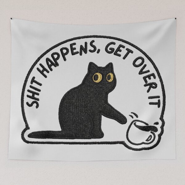 Item preview, Shit happens get over it designed and sold by 123ks.
