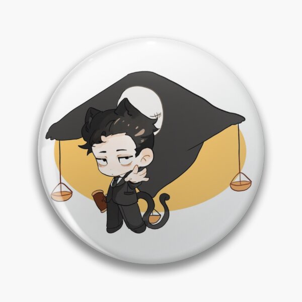 Item preview, Guilty Until Proven Innocent — Higuruma's Judgeman Aesthetic Chibi designed and sold by TheStickLab.