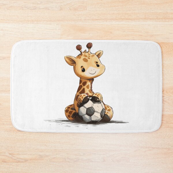 Item preview, Cute Baby Giraffe Playing Soccer designed and sold by ClubVacay.