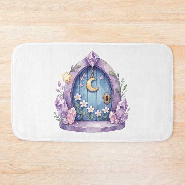 Artikelvorschau, Crystal Moon Door Sticker | Celestial Fantasy Decor entworfen und verkauft von AillustriaAK.