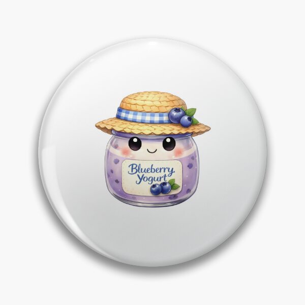 Item preview, Cute Watercolor Blueberry Fruit Yogurt Jar  designed and sold by silviaol.