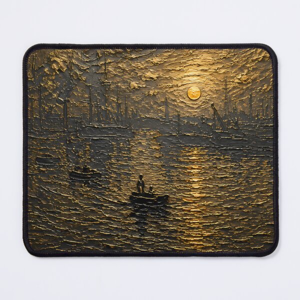 Item preview, Impression, Sunrise Relief Edition | Claude Monet Inspired Museum Frame Art designed and sold by ManJiangHong.