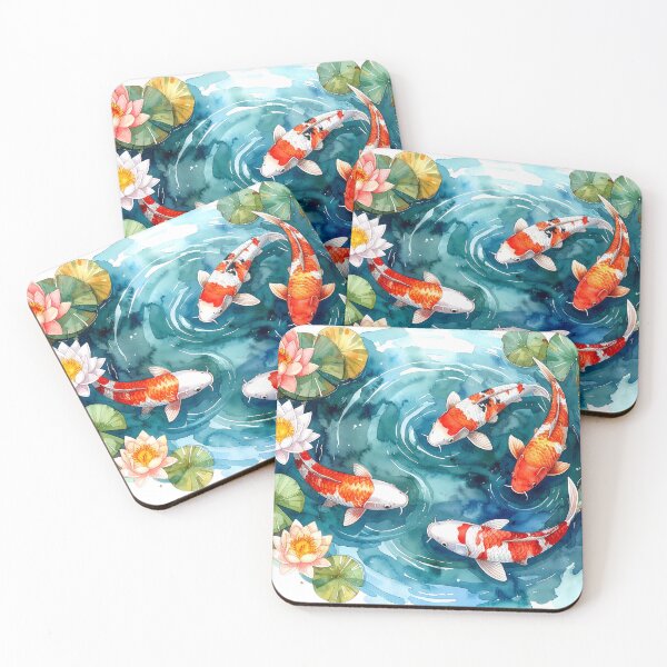 Item preview, Watercolor Koi Fish Design designed and sold by BetweenForms.