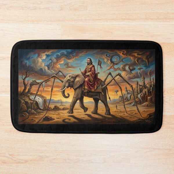 Item preview, Salvador Dali Surreal Elephant Melting Clocks Art designed and sold by Plumcharmeurs.