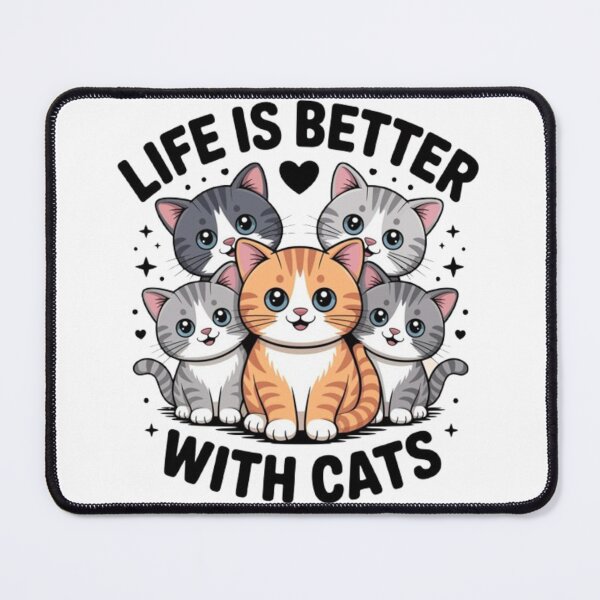 Item preview, Life is better with cats design designed and sold by ARVI'S ART STUDIO.