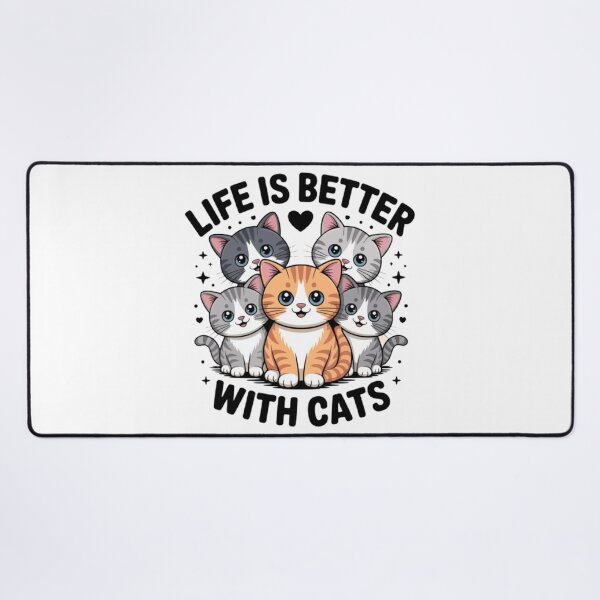 Item preview, Life is better with cats design designed and sold by ARVI'S ART STUDIO.