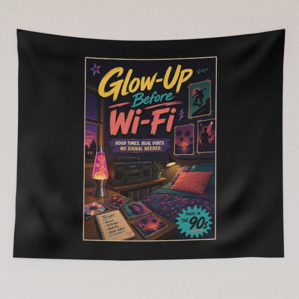 Item preview, Glow-Up Before Wi-Fi designed and sold by Sketchlegacy.