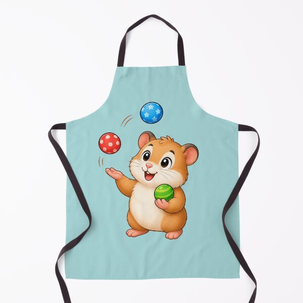 Item preview, Cute Juggling Hamster Juggling Colorful Balls Cartoon designed and sold by Seculinator.