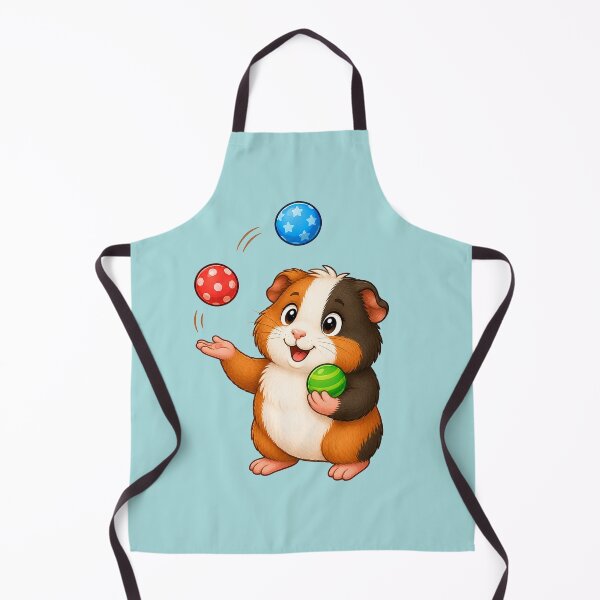 Item preview, Cute Juggling Guinea Pig Juggling Colorful Balls designed and sold by Seculinator.