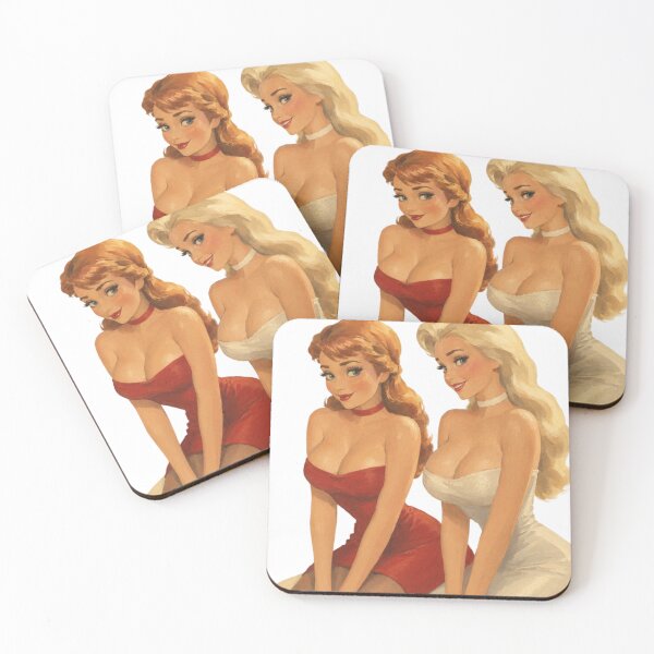 Item preview, Ice Sisters Vintage Pinup – Retro Fantasy Princess Inspired Art designed and sold by Cosplayvintage.