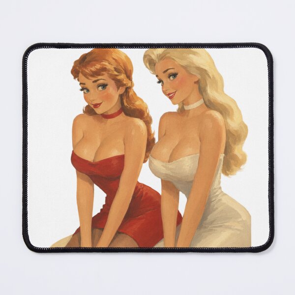 Item preview, Ice Sisters Vintage Pinup – Retro Fantasy Princess Inspired Art designed and sold by Cosplayvintage.