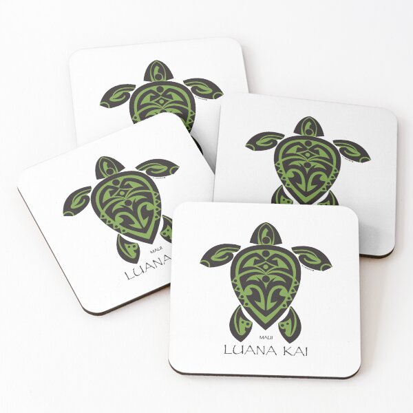 Item preview, Black & Green Tribal Turtle Tattoo / Luana Kai designed and sold by srwdesign.